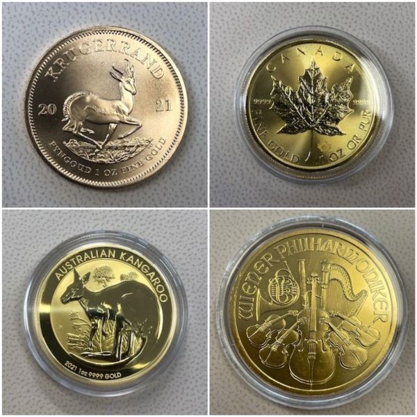 7 x ( 1/10 oz) Goldmünzen MIX beliebig ANGEBOT 1999,-